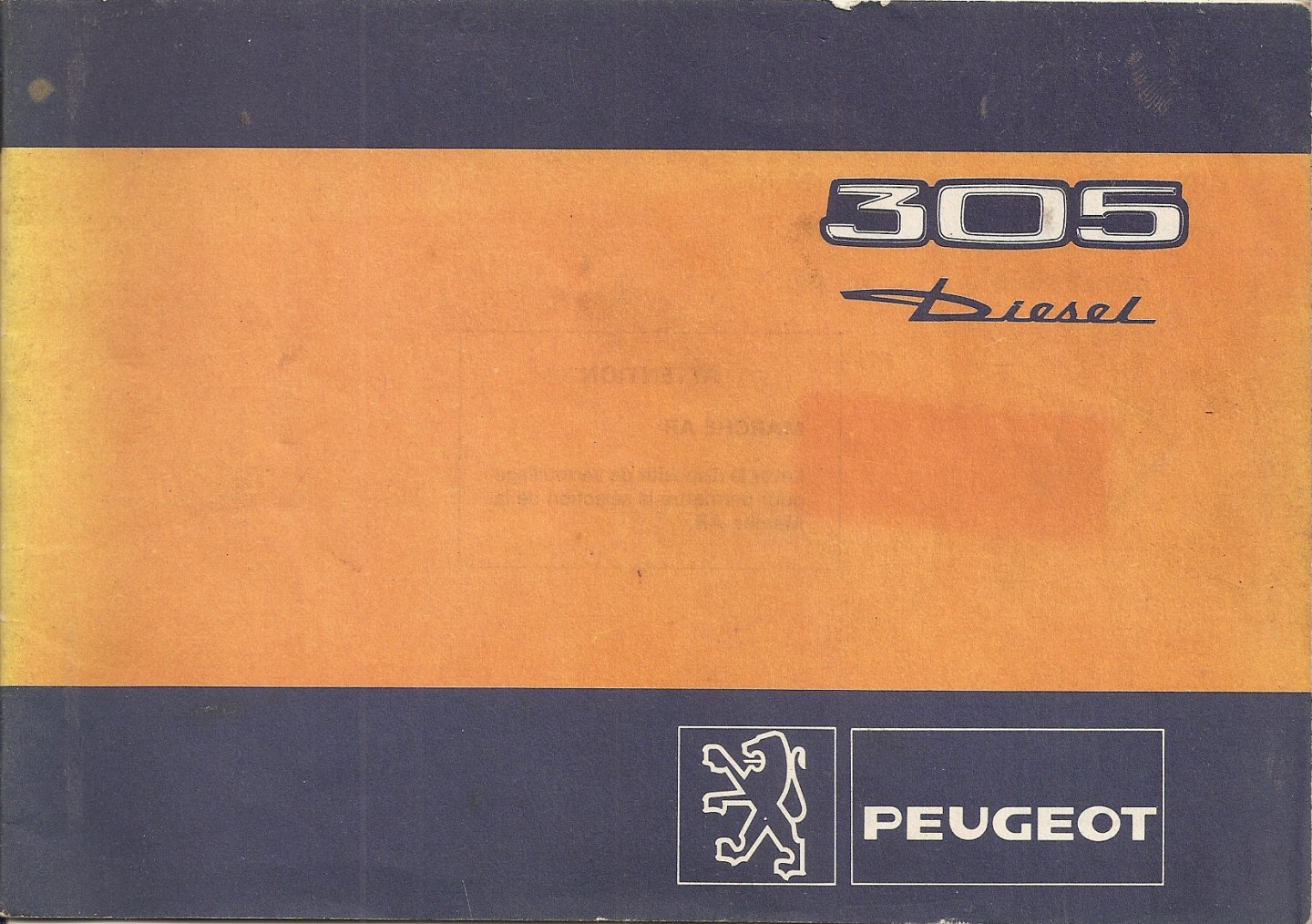 NN - Peugeot 305 Diesel.