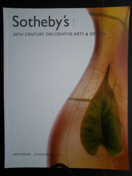 Catalogus Sotheby's - 20th Century Decorative Arts & Design