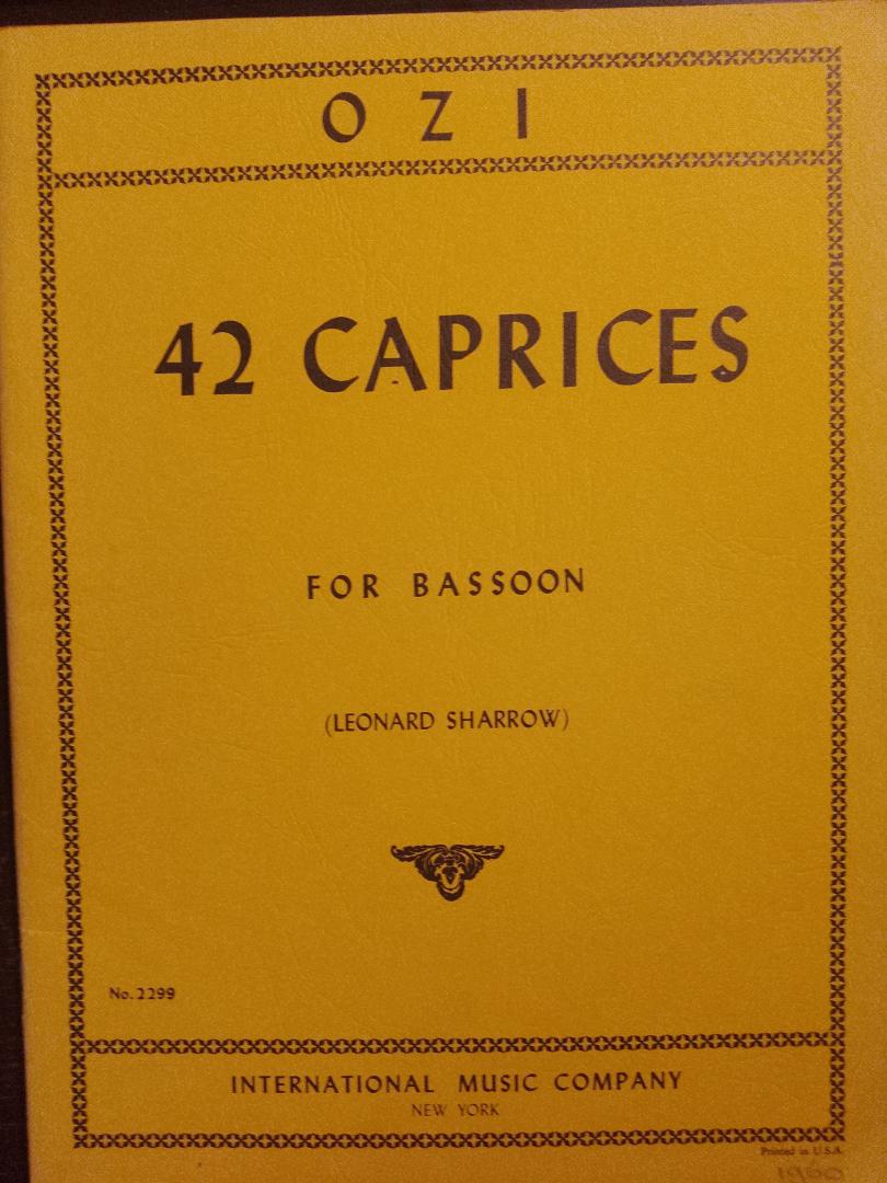 Ozi - 42 Caprices for Bassoon