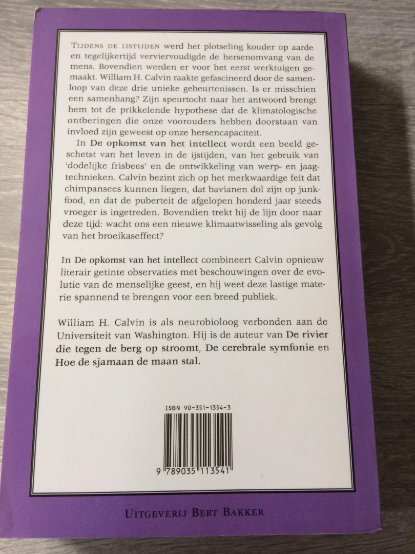 Calvin, W.H. - De opkomst van het intellect / druk 1