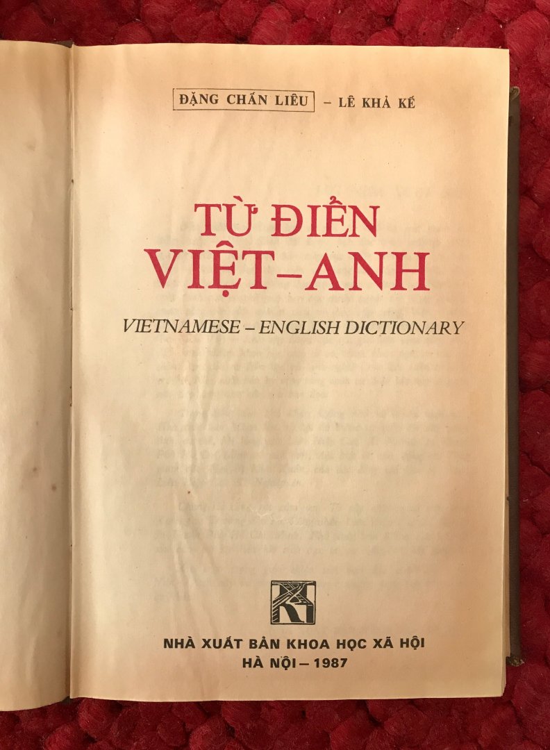 Lieu, Dang Chan, Le Kha Ke, Pham Duy Trong - Tù dien viet - Anh / Vietnamese -English dictionary