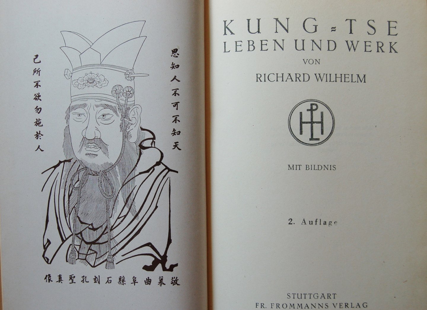 Wilhelm, Richard - Kung/Tse / Leben und werk