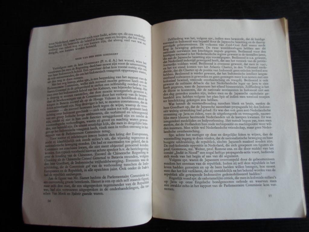 Poll, Max van, Voorzitter Parlementaire Commissie Nederlands-IndieVoorwoord, - Indonesie in het Parlement, Mei 1946