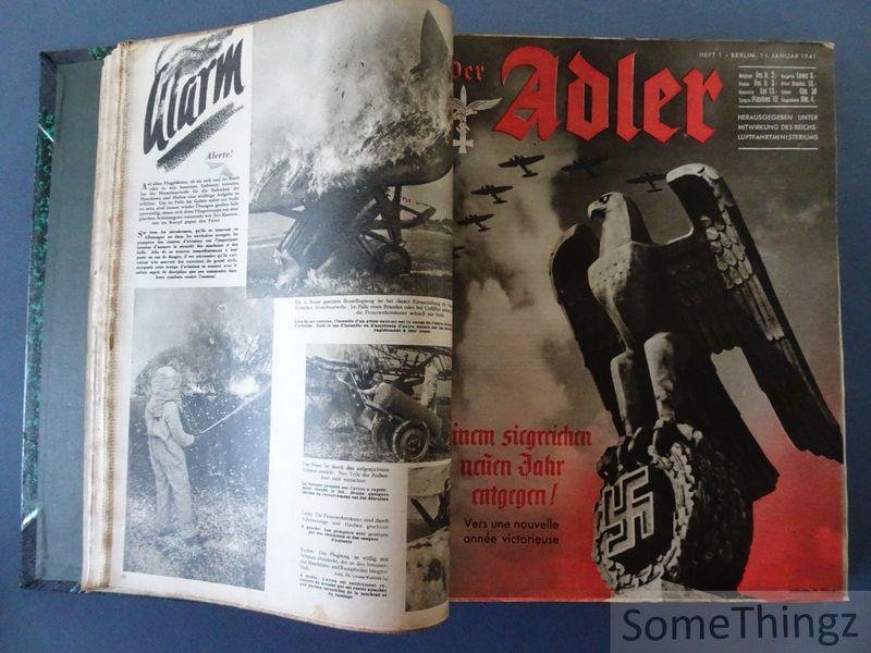 N/A. - Der Adler / Reichsluftfahrtministerium. - Der Adler. 1940 (Heft 24, 25, 26) und 1941 (Heft 1-26. Komplett).