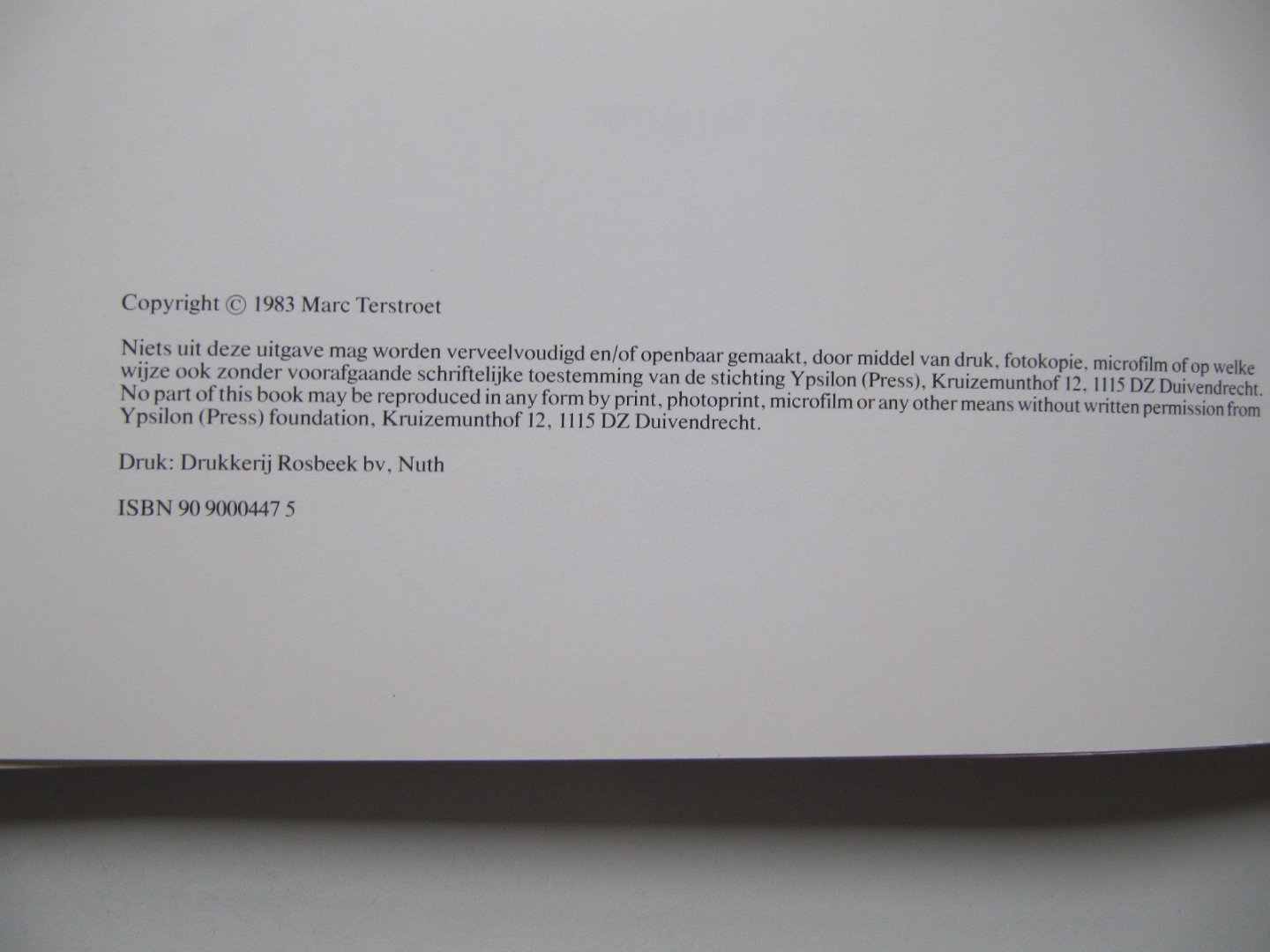 Marc  Terstroet - Marc terstroet / druk 1