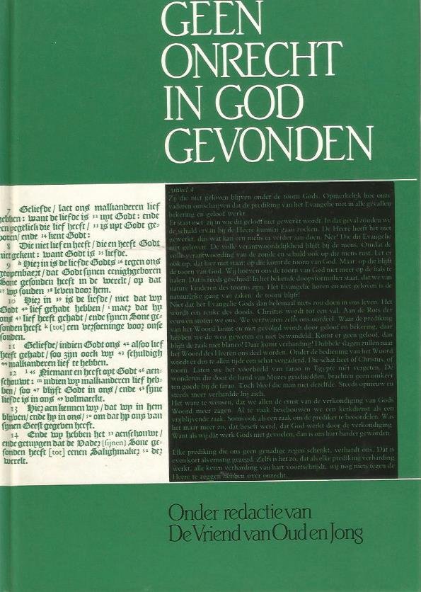 redactie De Vriend van Oud en Jong - Geen onrecht in god gevonden / druk 1