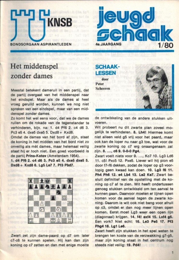 Koninklijke Nederlandse Schaakbond - Jeugdschaak 4e Jaargang 1980 Compleet