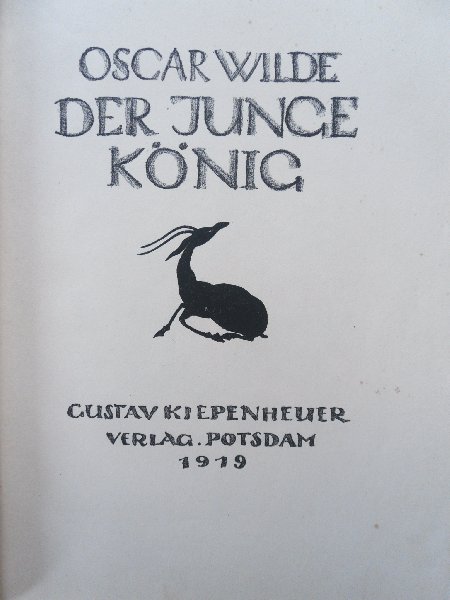 Wilde Oscar - Der junge König.  Der Graphischen Bücher 2. Band