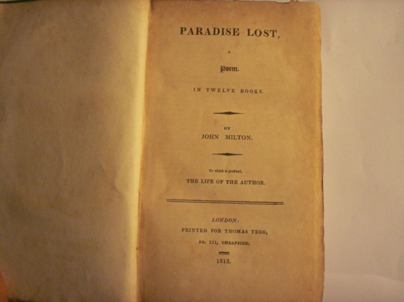 Milton, John - Paradise Lost, A poem, twelve Books
