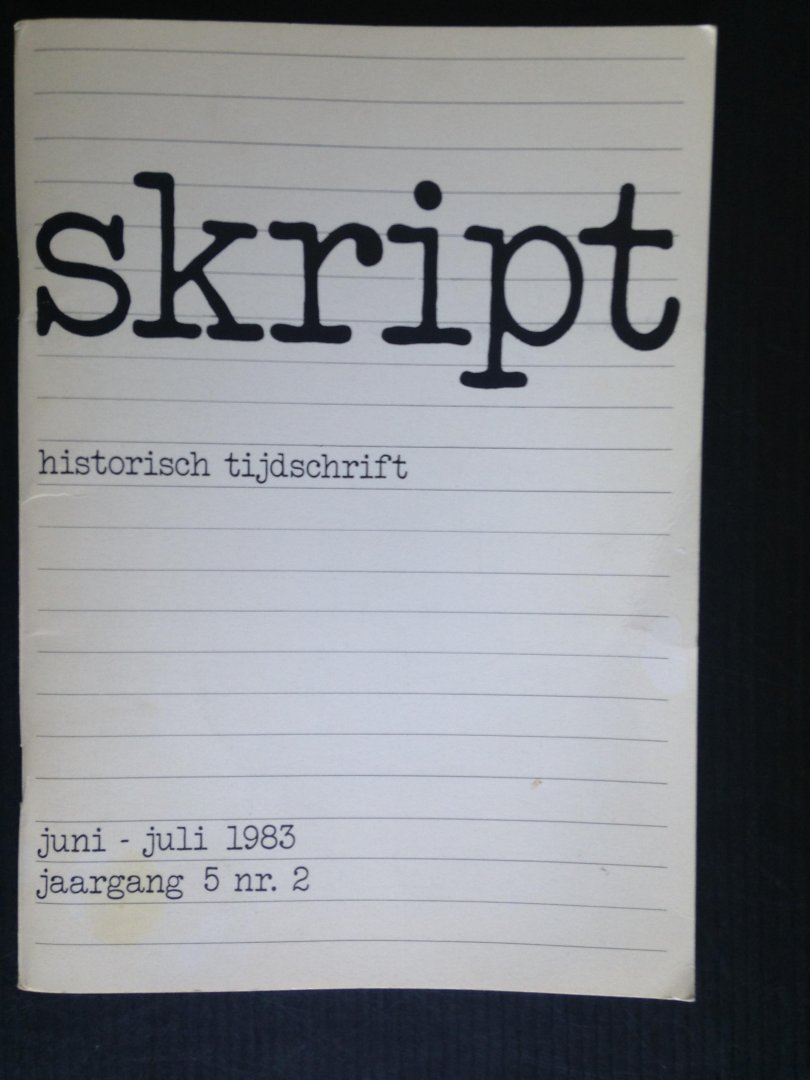  - Skript Historisch tijdschrift