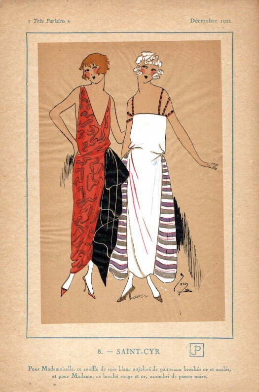 JOUMARD, G.-P. - Très Parisien... La Mode - Le Chic - L'élégance - Deuxième Année - Numéro 10 - Décembre 1921.