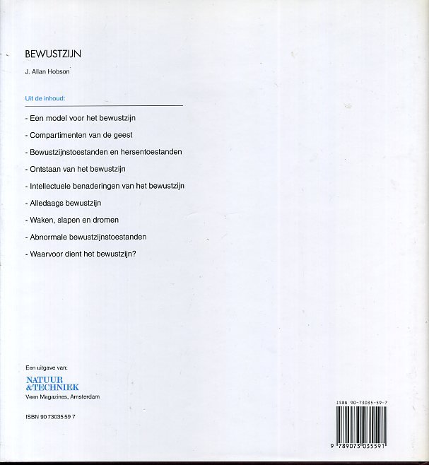 Hobson, J. Allen - Bewustzijn.