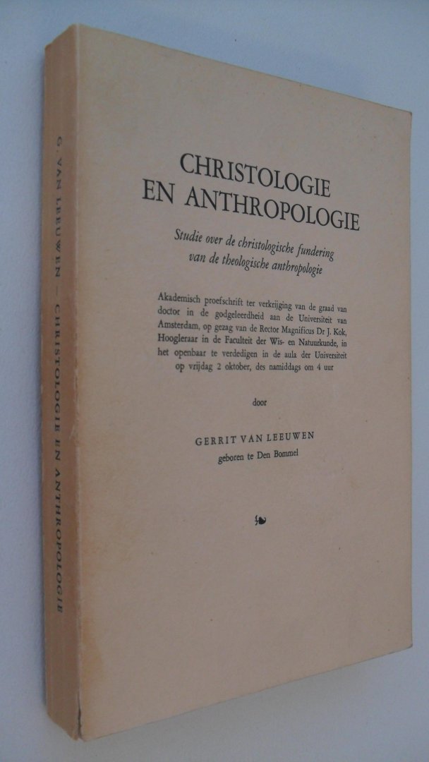 Leeuwen Gerrit van - Christologie en Anthropologie