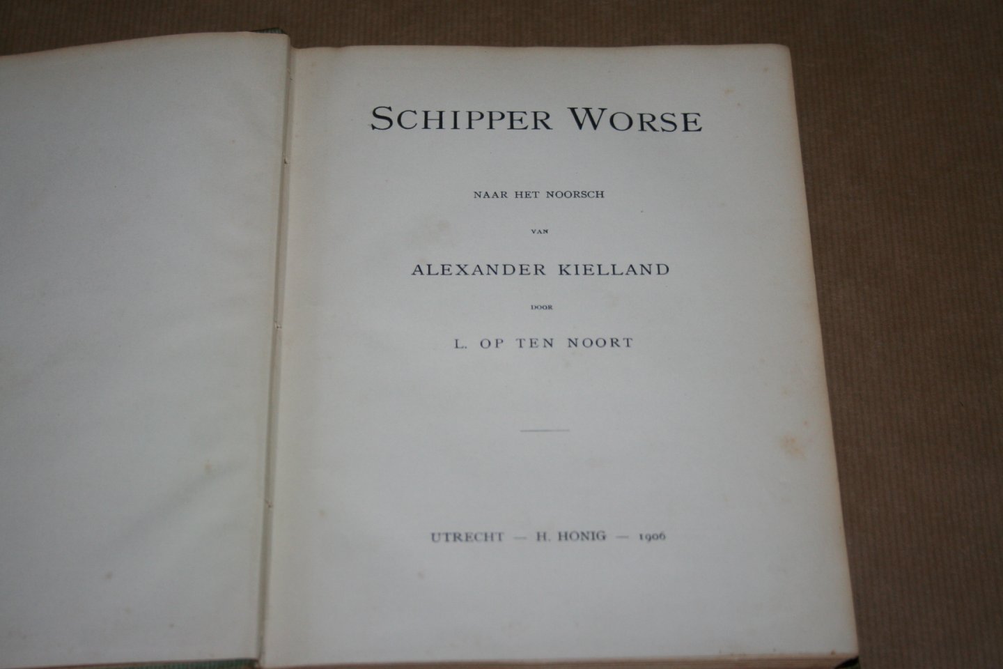 Alexander Kielland - Schipper Worse