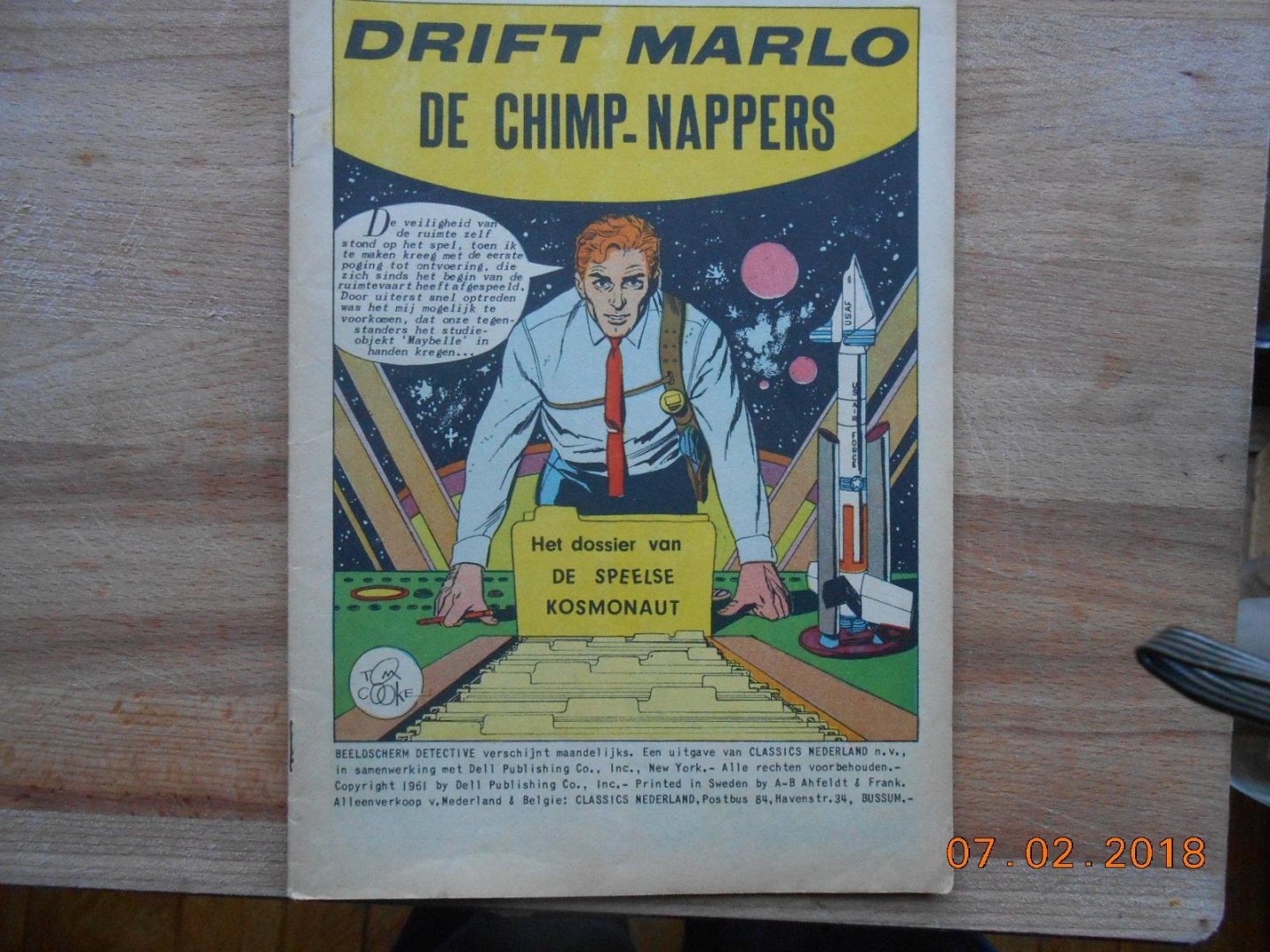  - Beeldscherm detective no 704-707-709-712-714- en De chimp-nappers Agent X