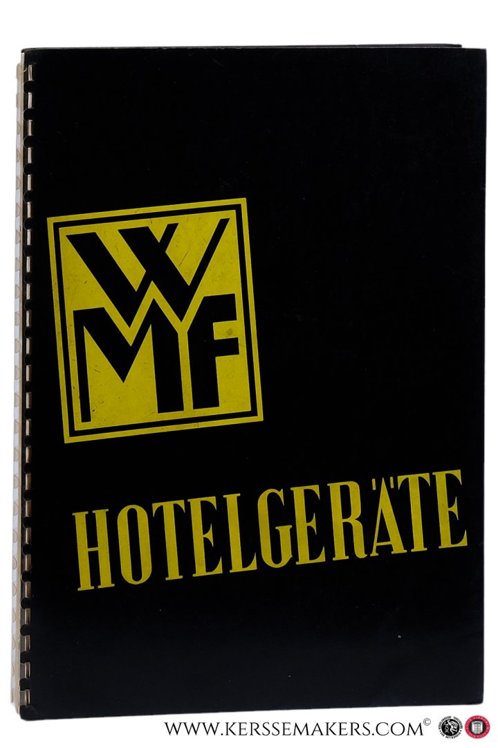WMF - Hotel-Katalog 1953: - WMF Hotelgeräte. Württembergische Metallwarenfabrik Geislingen (Steige). [ Vintage 1953 catalog housed in a ring binder, featuring an exquisite array of silver-plated and metallic essentials for hotels, including soup bowls, platters, salt and...