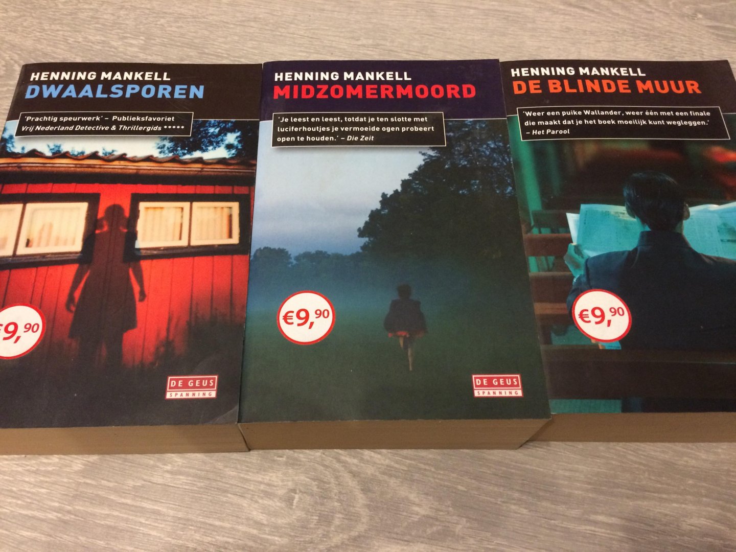 Mankell, Henning - Drie boeken van Mankell; De blinde muur,Midzomermoord , Dwaalsporen