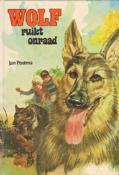 Postma, Jan - Wolf ruikt Onraad, 126 pag. hardcover, goede staat, naam op schutblad