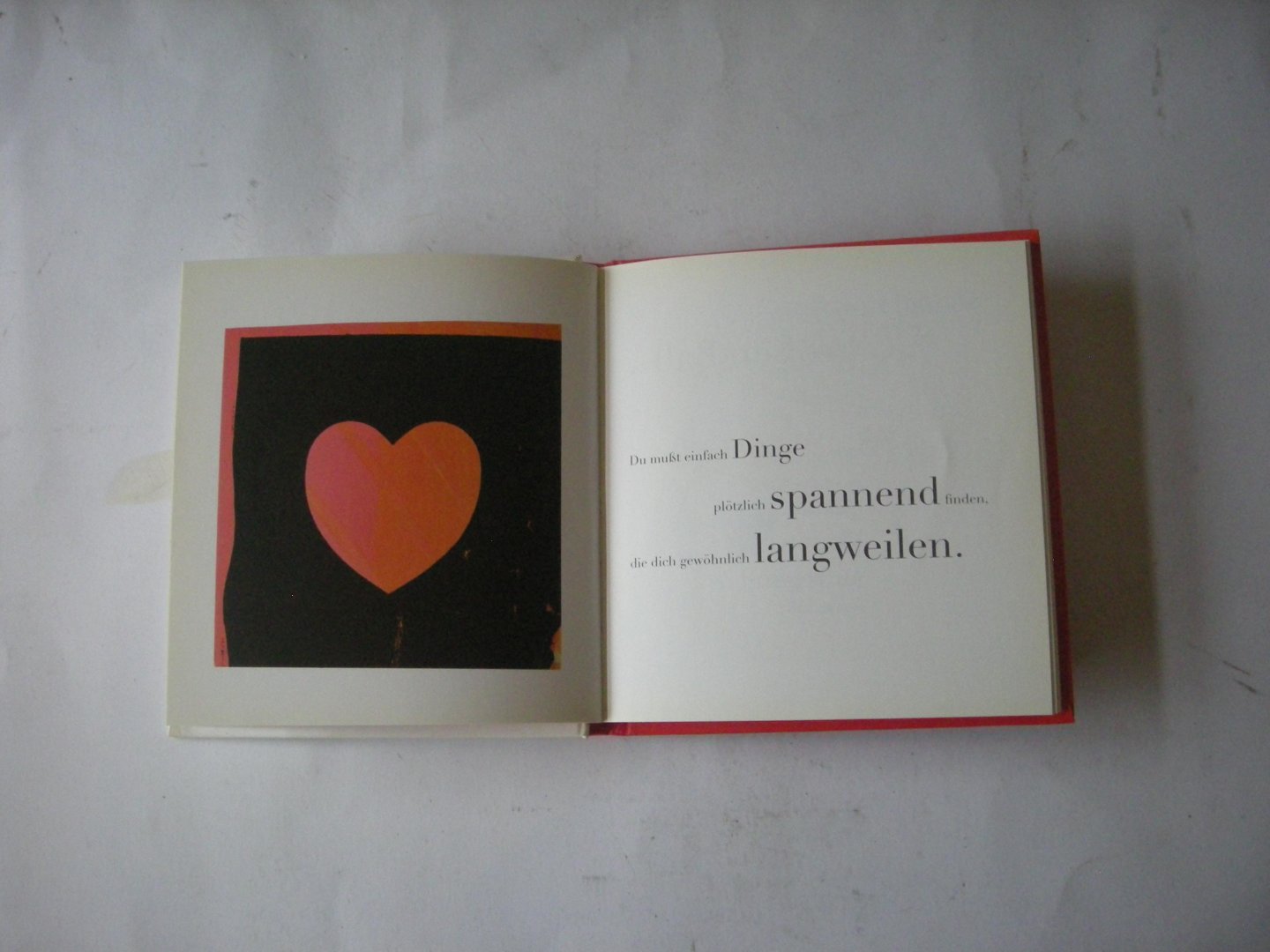 Warhol, Andy / Bright, Auswahl der Warhol-Zitate / Ubers aus dem Engl.von C. Auffhammer - Love, love, love