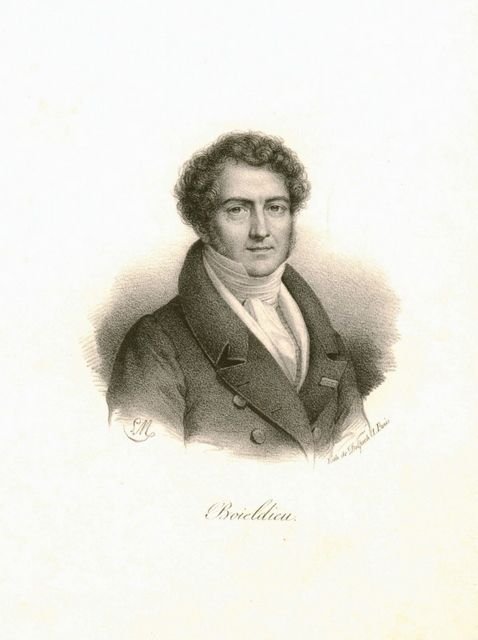 Boieldieu, François: - [Lithographie] Brustbild en face, mit darunter mitgedruckter Nameserwähnung