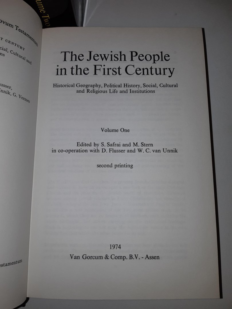 Safrai, S. / Stern, M. / Flusser, D. / Unnik, W.C. van - The Jewish people in the First Century - Compendia rerum iudaicarum ad novum testamentum section one (SET 2 delen)