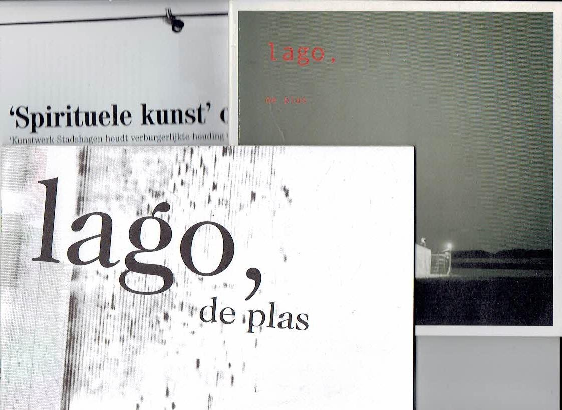 KORSTEN, Saskia - ZWOLLE - - Saskia Korsten - lago, de plas + DVD - + Merel BEM - lago, de plas - Een kunstproject van Saskia Korsten [20 pp].
