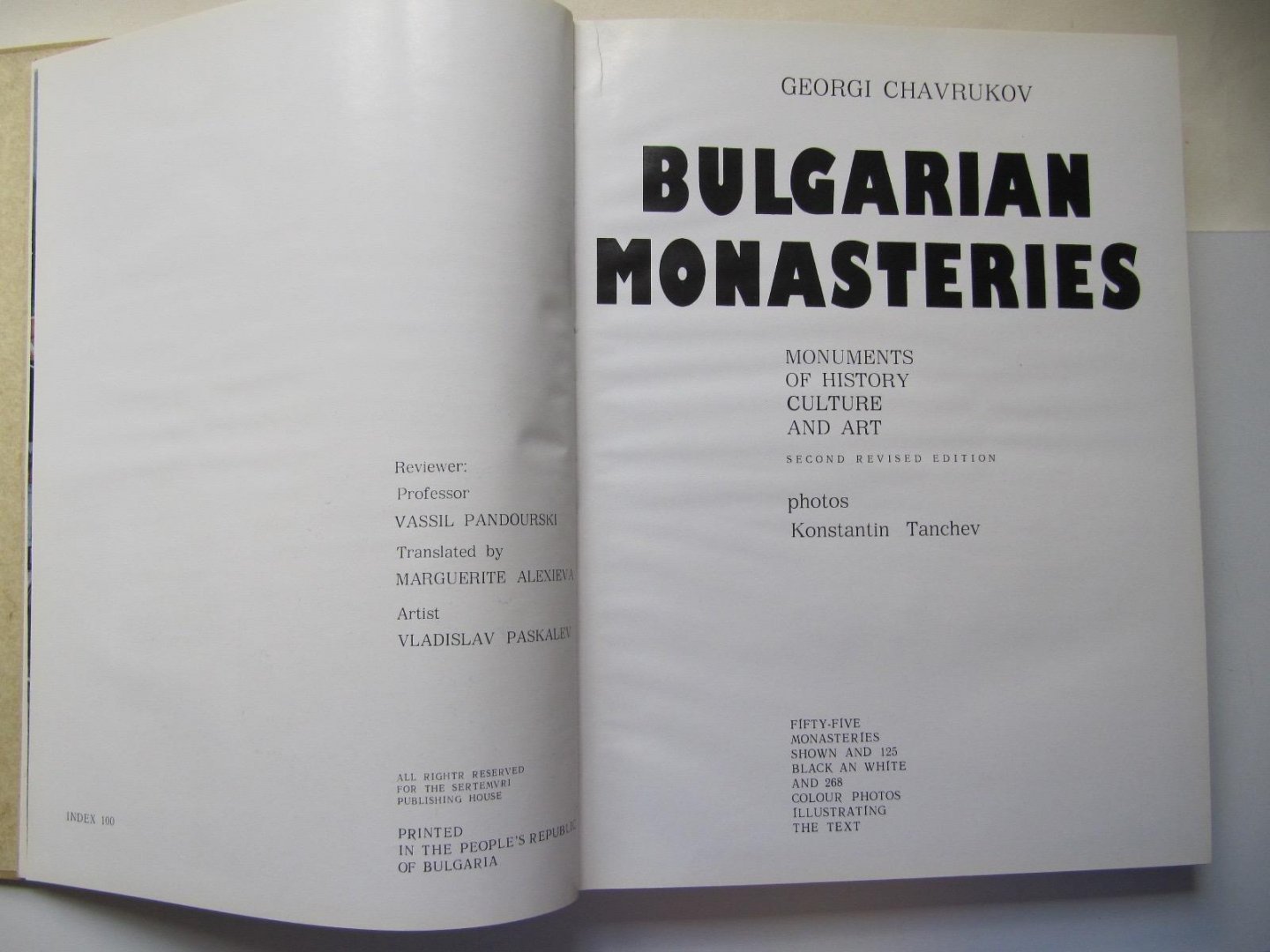 Georgi Chavrukov - Bulgarian Monasteries - Monuments of History Culture and Art
