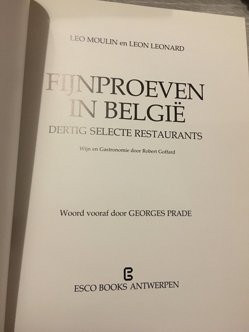 Moulin - Fijnproeven in België