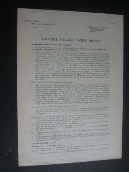  - Indische Inlichtingen Dienst, nr 8, 3 april 1946