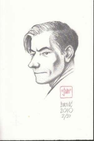 SLAUERHOFF, J. / Peter PONTIAC - Het potlood in de hand. Vijf gedichten uit de scheepskist van J. Slauerhoff. Bezorgd door Menno Voskuil. Met [6] tekeningen van Peter Pontiac.