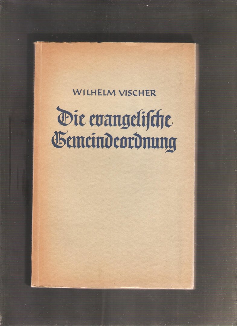 Vischer, Wilhelm - Die evangelische Gemeindeordnung. Matthäus 16, 13-20, 28