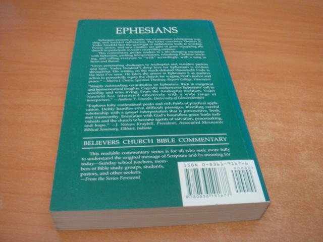 Neufeld, Thomas R. Yoder - Ephesians - Believers Church Bible Commentary