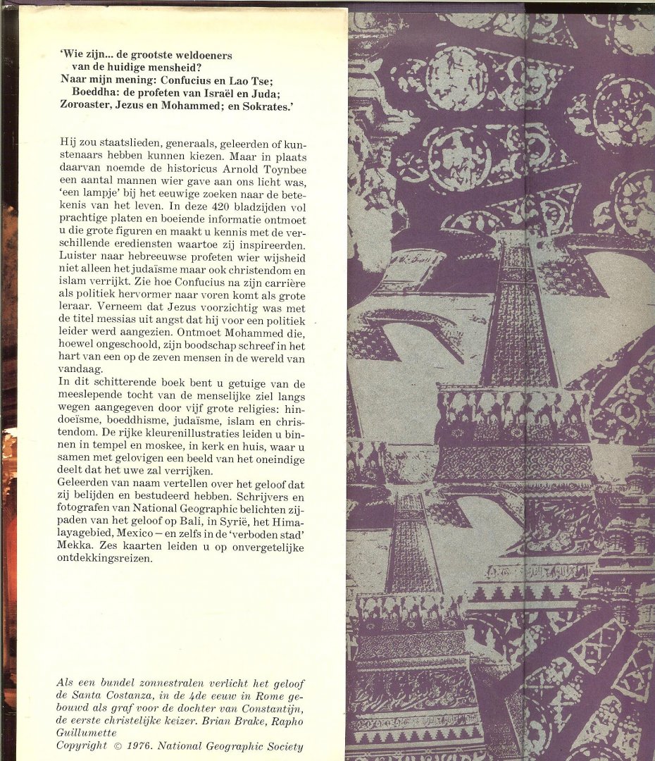 M.SEVERIJ,en S.L.FISHBEIN en R.BOURNE - GROTE GODSDIENSTEN Bevat literatuur opgave.Great religions of the world