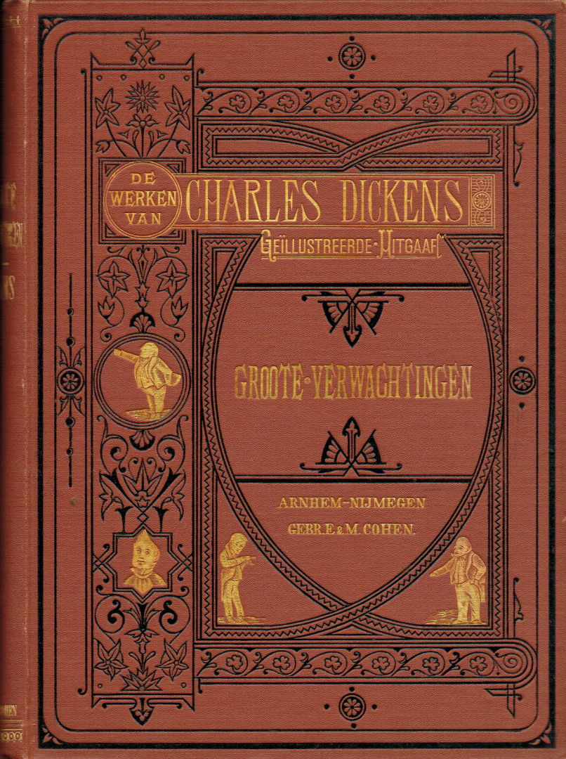 Dickens, Charles - Groote Verwachtingen. vertaling van C.M. Mensing Houtgravuren naar teekeningen van F.A. Fraser Schiedam