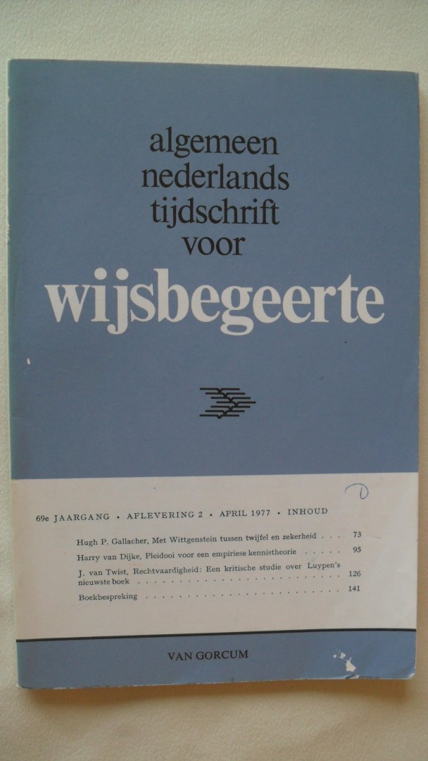 Redactie - Algemeen Nederlands Tijdschrift voor Wijsbegeerte
