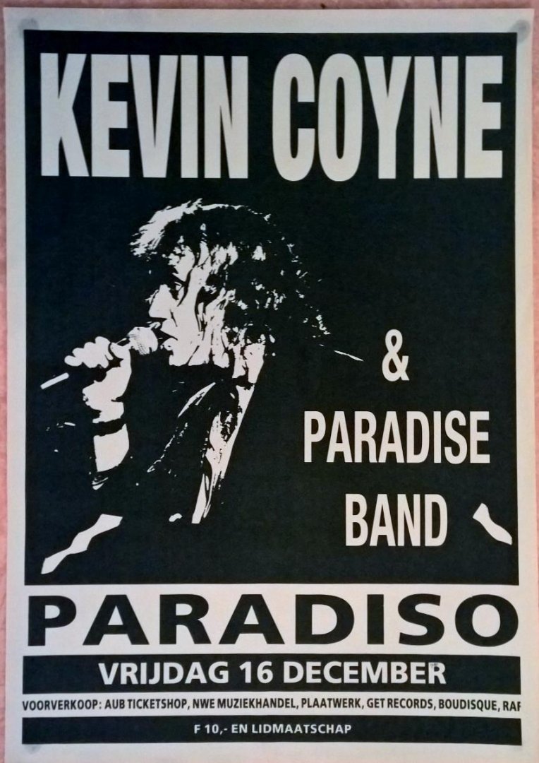 Mogelijk Max Kisman [Dietvorst/Hiddink Paradiso Posters 1968-2008] - Kevin Coyne & Paradise Band