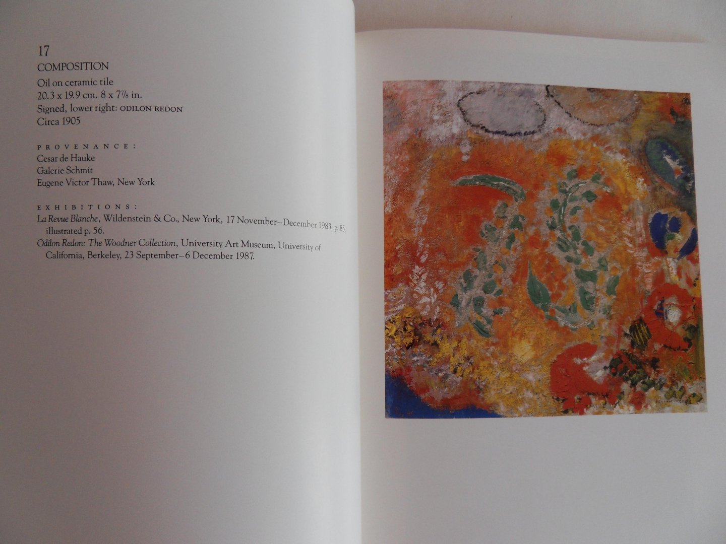 Gowing, Lawrence (introduction). - Odilon Redon. - The Woodner Collection.