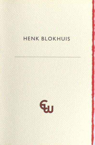 Blokhuis, Henk - Exlibris van Henk Blokhuis. Veertien originele lino's.