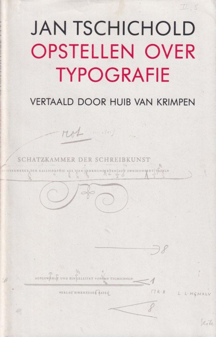 Tschichold, Jan - Opstellen over typografie