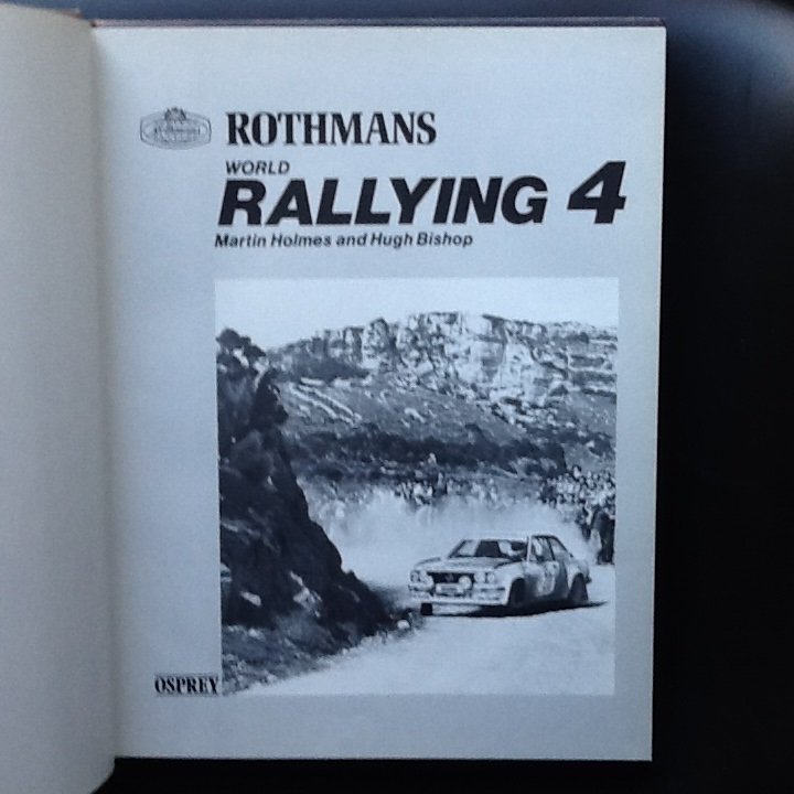 Holmes,Martin and Bishop,Hugh - World Rallying 4 ( Rothmans ) 0850454247