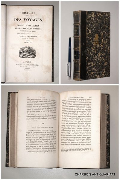 WALCKENAER, C.A., - Histoire générale des voyages, ou nouvelle collection des relations de voyages par mer et par terre. Tome XI (Voyages en Afrique. Livre XII: Suite des premiers voyages dans le Golfe de Guinée, depuis le Royaume de Benin jusq'au Cap Lopez-Gonza...