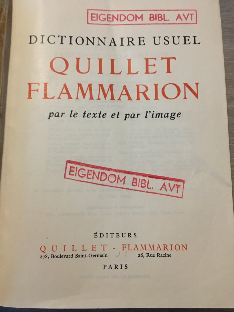  - dictionnaire usuel quillet flammarion texte de editeurs quillet flammarion