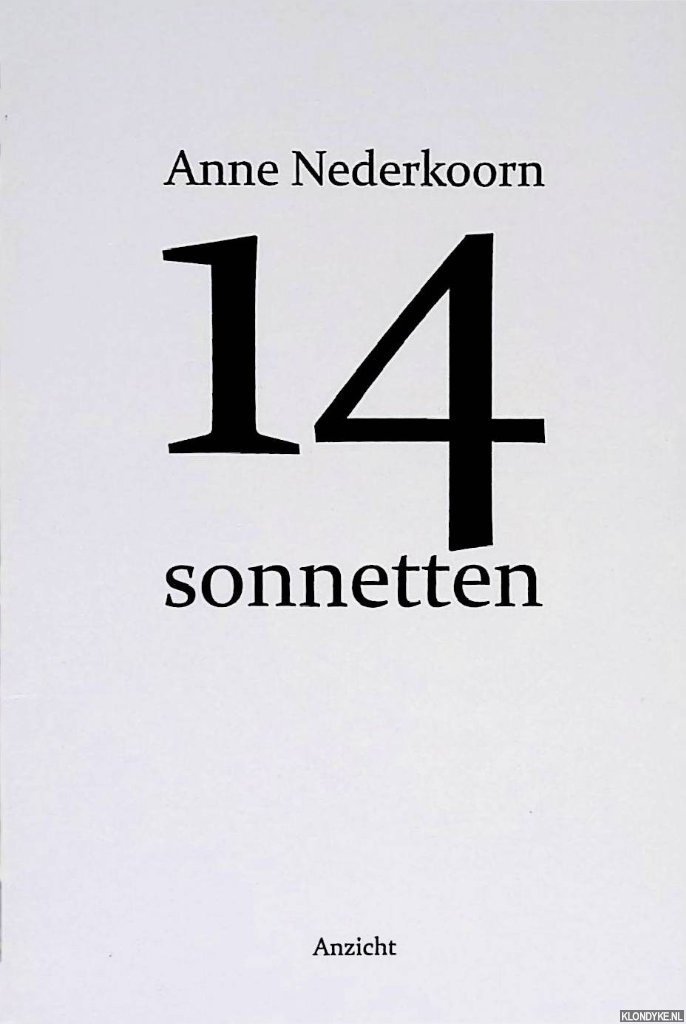 Nederkoorn, Anne - 14 sonnetten