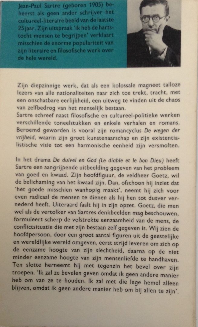Sartre, Jean - Paul - De duivel en God