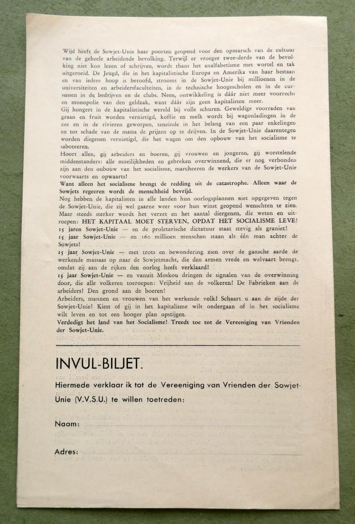 Oorthuys, Cas (1908-1975) [Arfot 2] (toegeschreven) - 15 JAAR  SOWJET-UNIE; 15 Jaar Socialistische Opbouw