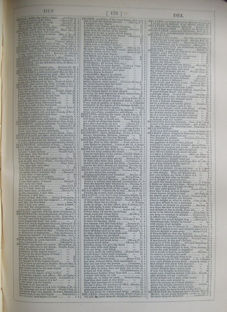 Cowden, Clarke - The Complete Concordance to Shakespeare : Being a Verbal Index to All the Passages in the Dramatic Works of the Poet