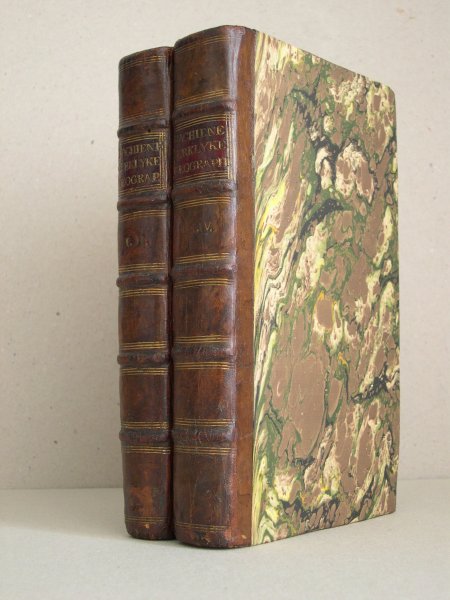 Bachiene, Willem Albert - Kerkelyke geographie der Vereenigde Nederlanden: In zich behelzende, eene Beschryvinge, van den staat der Synoden, Klassen en Gemeenten, Der Hervormde Kerke, in ons Vaderland, met veele byzonderheden (...) Kompleet in 4 delen.