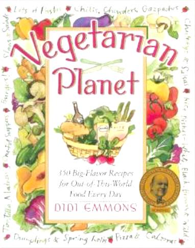 Emmons , Didi . [ isbn 9781558321144 ] - Vegetarian Planet . ( 350 Big-Flavor Recipes for Out-Of-This-World Food Every Day . ) Vegetarian Planet celebrates the globally-inspired, world-wise pantry. Its recipes are not ethnic dishes from this place or that, nor are they fusion dishes that -