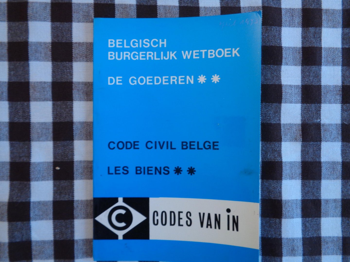 luk van gelder  karel van baarle magda claesen - belgisch burgerlijk wetboek