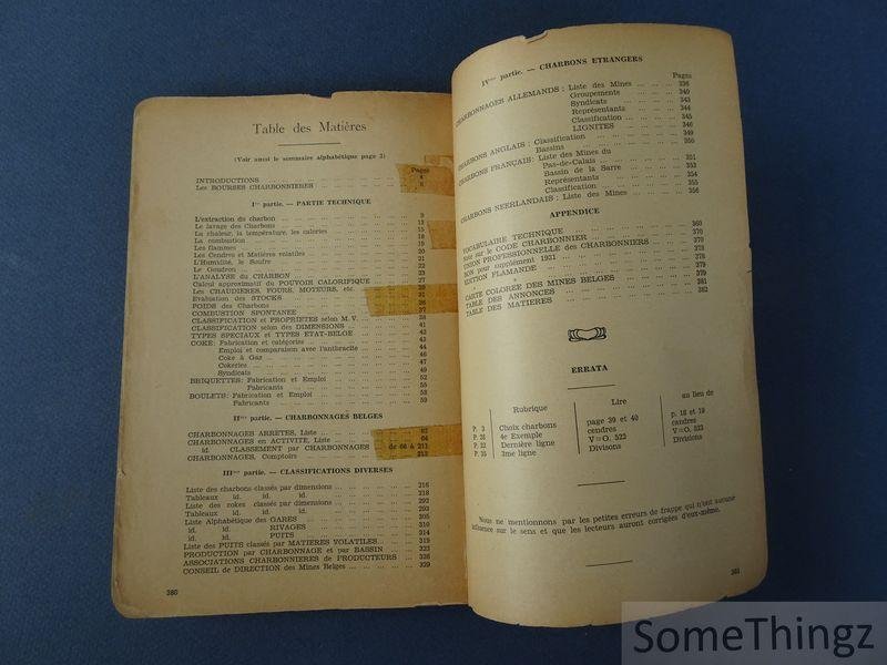 van Ginneken, Henri. - Belgique 1930. Guide charbonnier.
